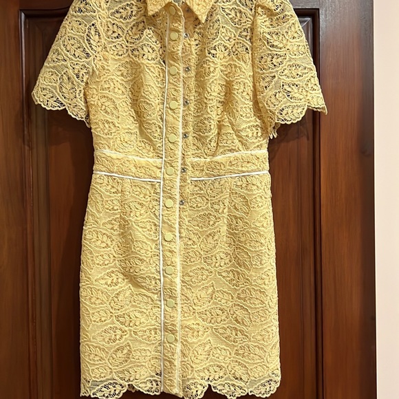 RTW BRAND NEW SANDRO LACE DRESS SIZE US 36 COCKTAIL SHORT SLEEVE PARTY DRESS - Picture 2 of 6